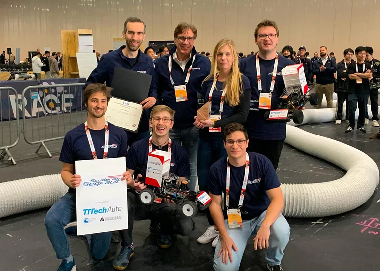 Fabian Kresse with the Scuderia Segfault autonomous racing team